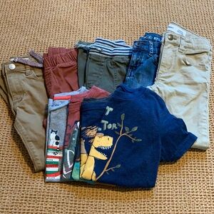 Boys 5T pants and T-shirt lot